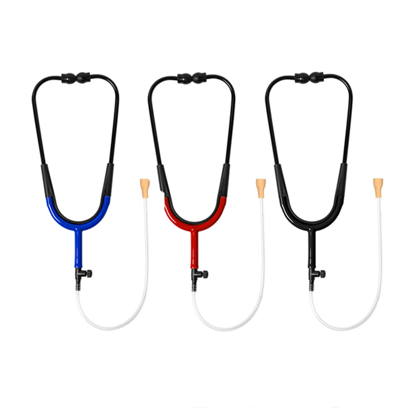 High Quality Medical Dual Head PC + Silicone Breathable Listening Tube Hearing Aid Stetoclip Testing Stethoscope Accessories