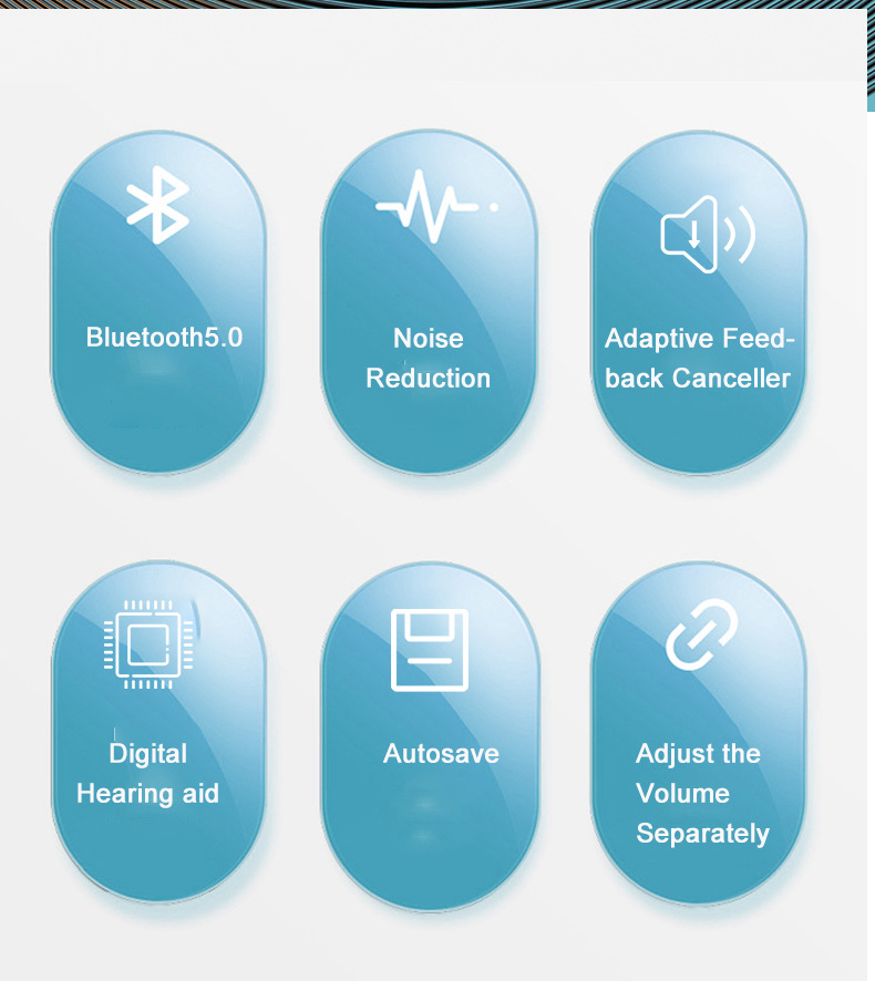 Excellent TINGOTON GLS-H012 Digital Hearing Aid Sound Amplifier 12-Channel Rechargeable 16H Working Time Severe Hearing Loss product detail