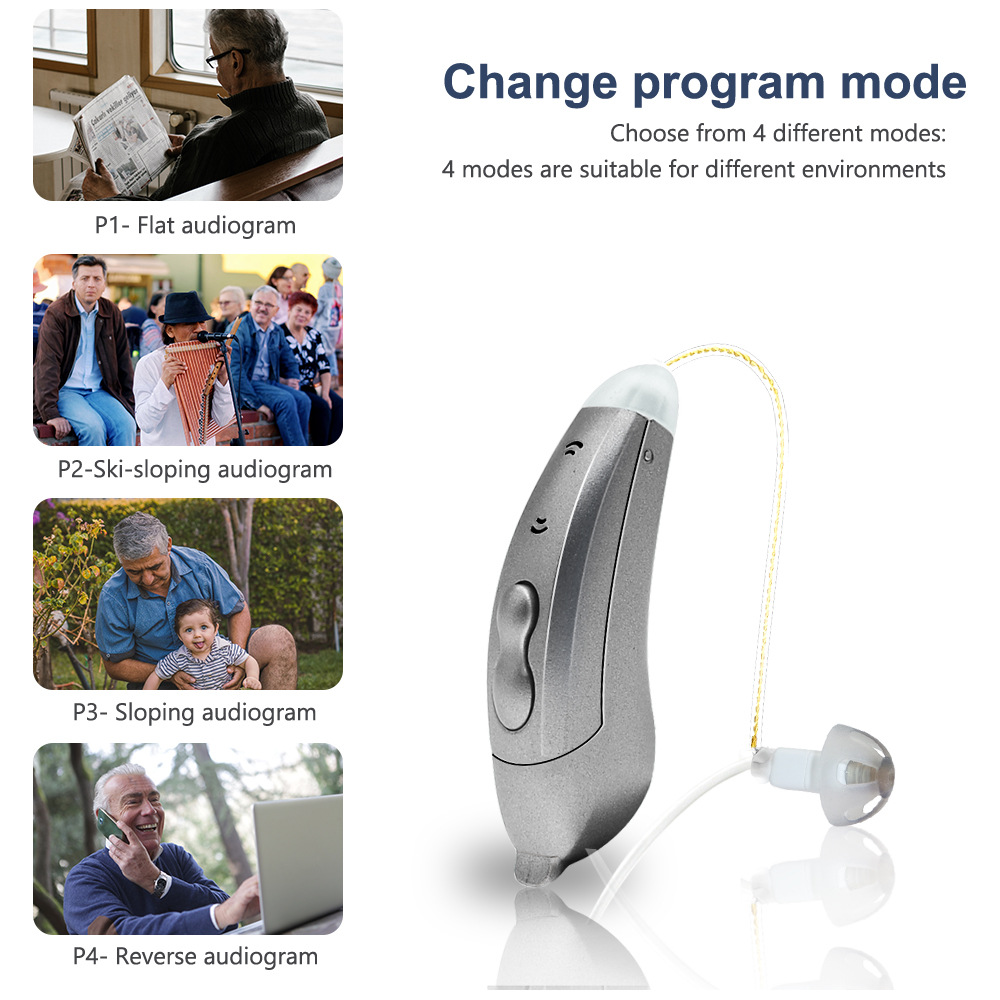 High Quality Digital Ear Buds Hearing Aids with Self Fitting RIC Hearing Device product detail