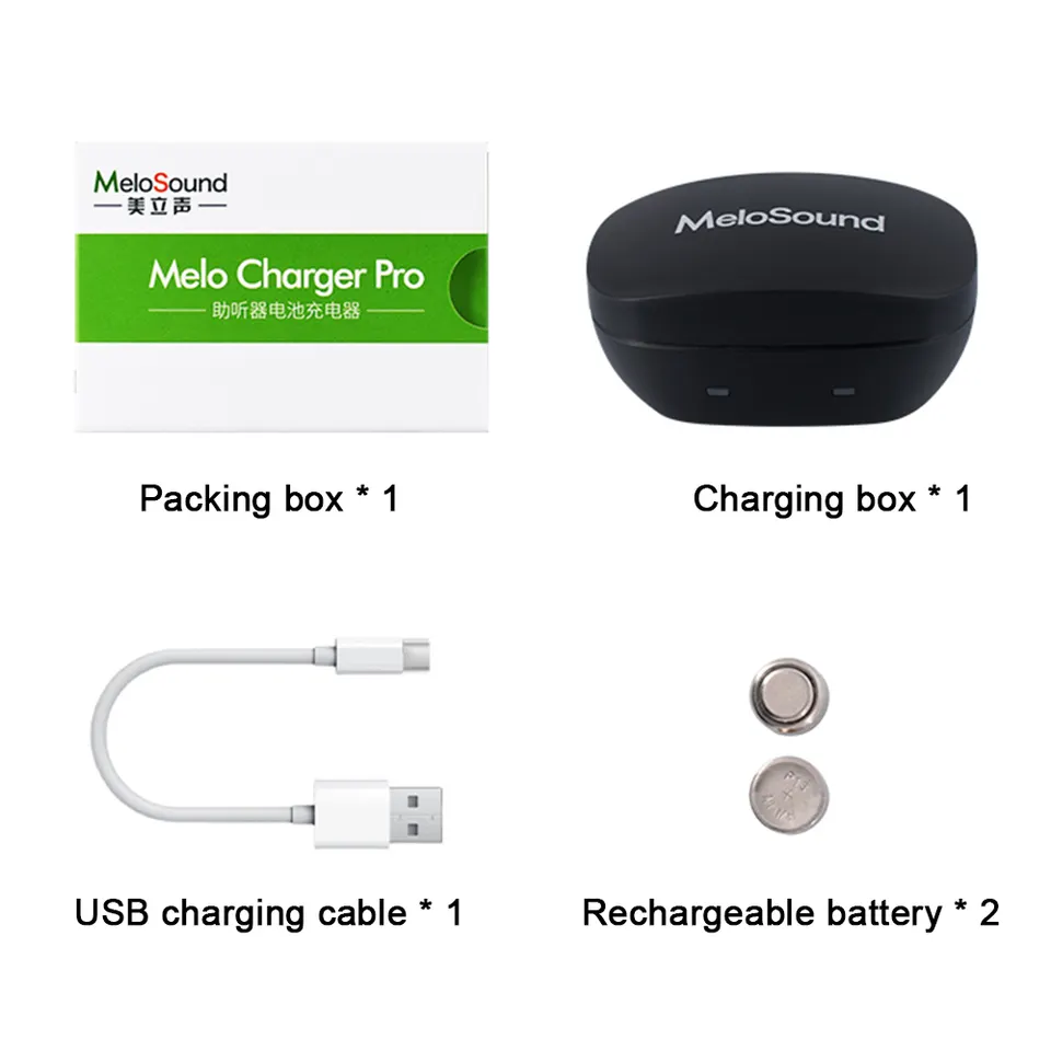 Portable Hearing Aid Battery Charger Ni-MH Rechargeable Button Coin Batteries (15mAh) CE ROHS FCC Certified 5V/1A for Hearing product detail