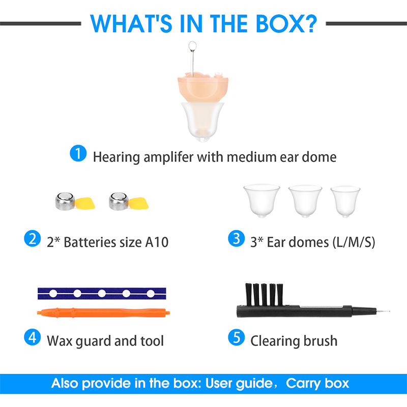Hot Selling Mini Invisible CIC Digital Hearing Aids In-Ear Device for Elderly Deaf Individuals product detail