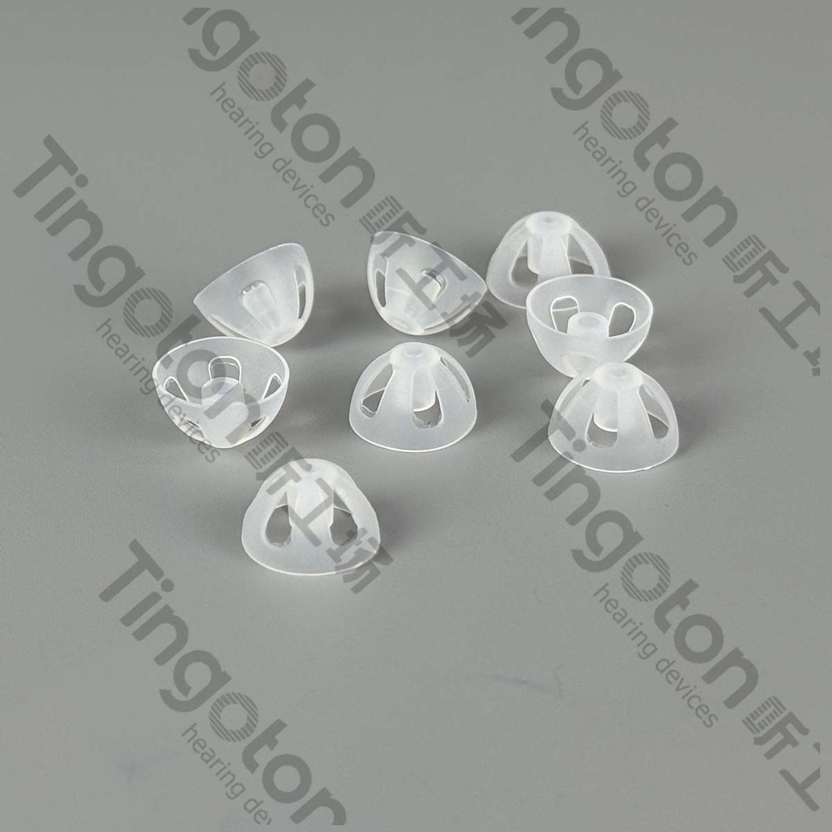 Hearing Aid Accessories Earplugs Medical Grade Silicone RIC Hearing Aid Receiver Ear Mold Half-Open Type Noise Reduction Sound product detail