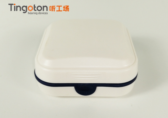 Portable Hearing Aid Hard Case with Battery Container New Design Carrying Earphone Storage Solution product detail