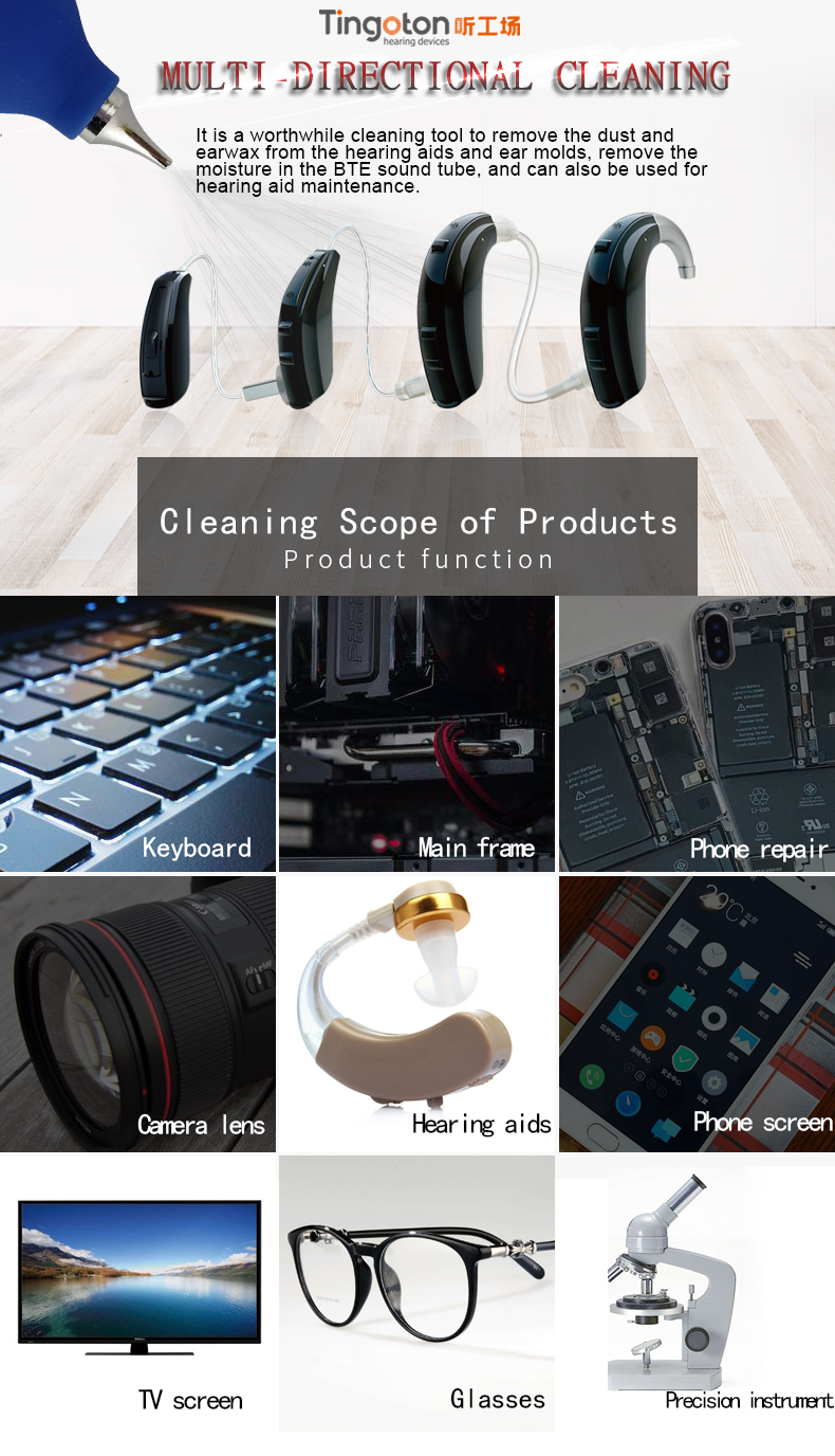Mini Dust Air Cleaning Blower China's Ear & Hearing Products for Efficient Hearing Aid Cleaning product detail