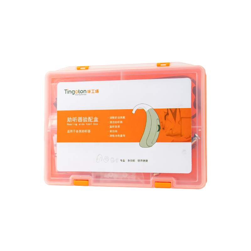 OEM Professional Battery Tester Air Blower Ear Endoscope Hearing Aid Fitting Set Care Kits Clean Tool PVC Material Severe product detail