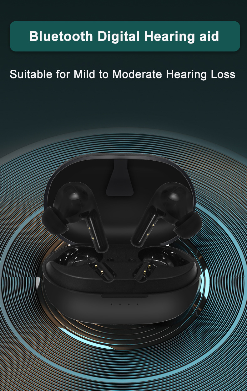 Excellent TINGOTON GLS-H012 Digital Hearing Aid Sound Amplifier 12-Channel Rechargeable 16H Working Time Severe Hearing Loss product detail