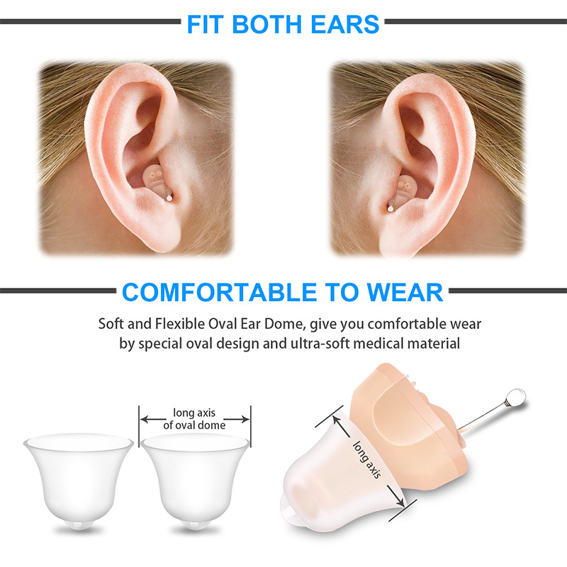 Hot Selling Mini Invisible CIC Digital Hearing Aids In-Ear Device for Elderly Deaf Individuals product detail