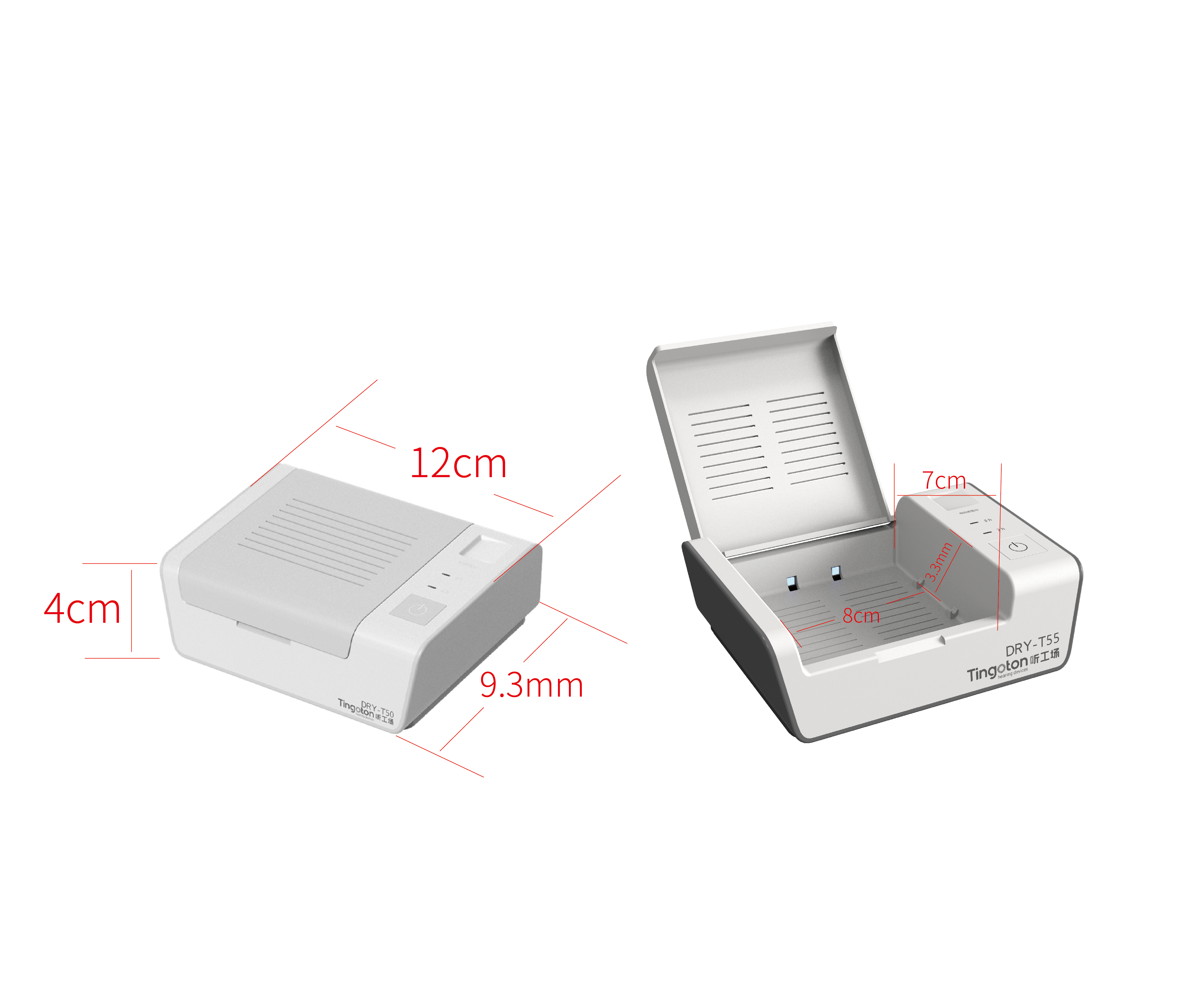 OEM/ODM Digital Electronic Hearing Aid Dry Box 16 Channels Dehumidifier Dryer 45 Temperature 2H/8H Alarm for Hearing Aids product detail