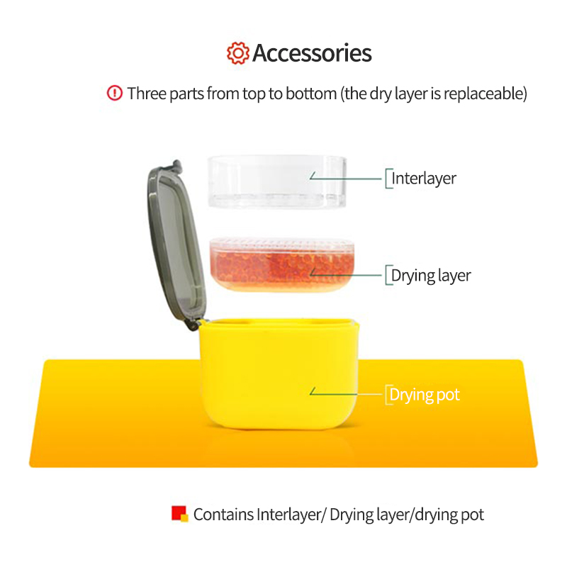 Exquisite Environmentally Friendly Moisture-proof Dehumidification Innovative Customizable Tingoton Hearing Aids Drying Tank Box product detail