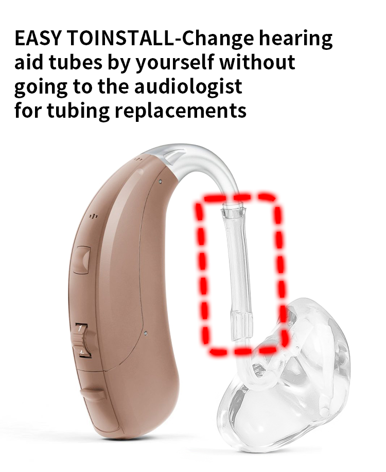 Tingoton Waterproof PVC BTE Hearing Aid Sound Tube Eco-Friendly 3mm Diameter Transparent 1 Meter Length product detail