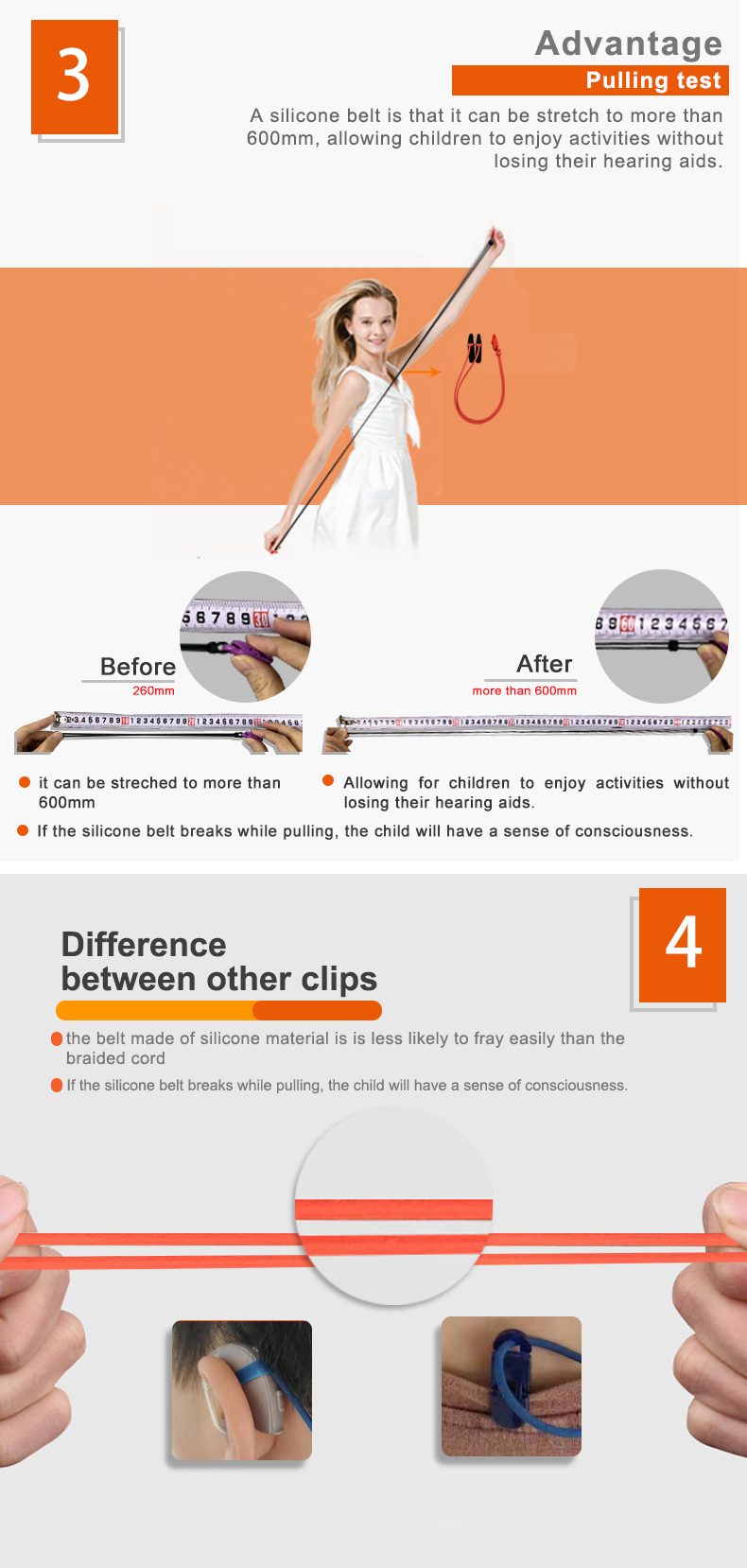 Silicone Earphone Accessories Strap and Hook Cover for Hearing Aids Protective Clips for Headphones product detail