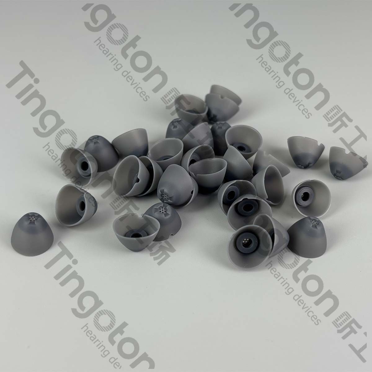 Hearing Aid Accessories Earplugs Medical Grade Silicone RIC Hearing Aid Receiver Ear Mold Half-Open Type Noise Reduction Sound product detail
