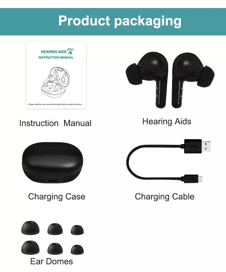 Excellent TINGOTON GLS-H012 Digital Hearing Aid Sound Amplifier 12-Channel Rechargeable 16H Working Time Severe Hearing Loss product detail