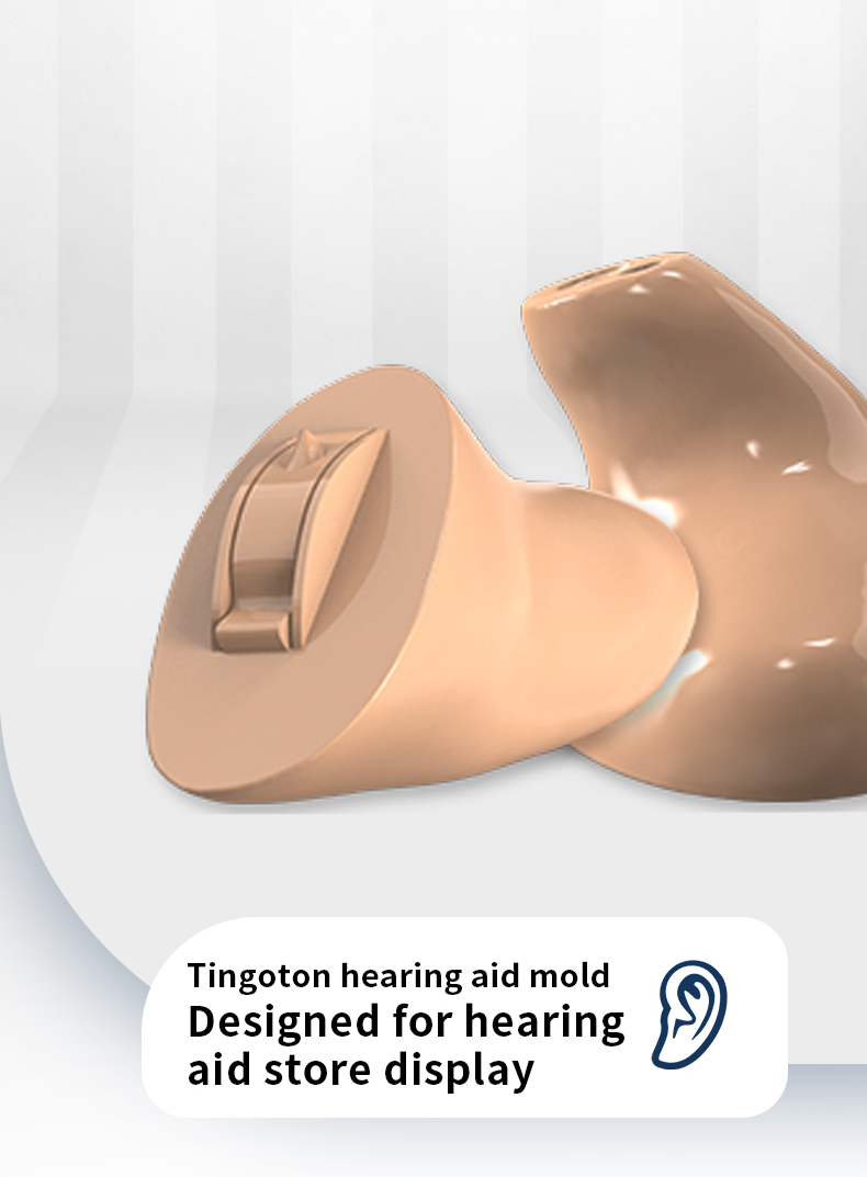 Tingoton High Quality Hearing Aid Store Display Cic Itc Ite Customized Hearing Aid Model product detail
