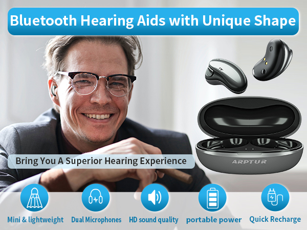 Customizable Wireless Rechargeable Hearing Aids 3-in-1 Function (Hearing Music Phone) 16 Channels Eco-Friendly Digital product detail