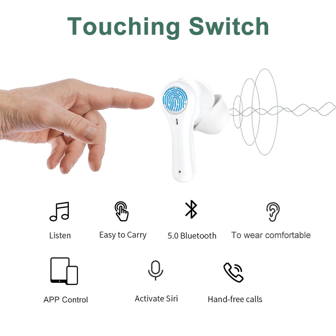 Hot Sale Rechargeable Touch Amplifier App Control 16 Hours Playtime Eco-Friendly Charging Station for Severe Hearing Headphone product detail