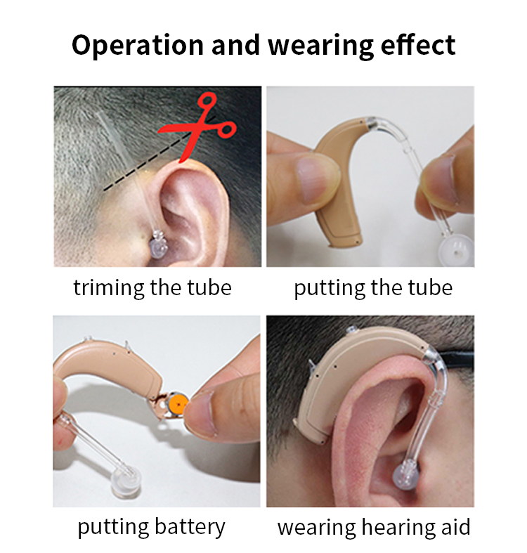 1 Meter Soft Hearing Aid Sound Tube Comfortable Earmold Tubing Perbag Packaging product detail