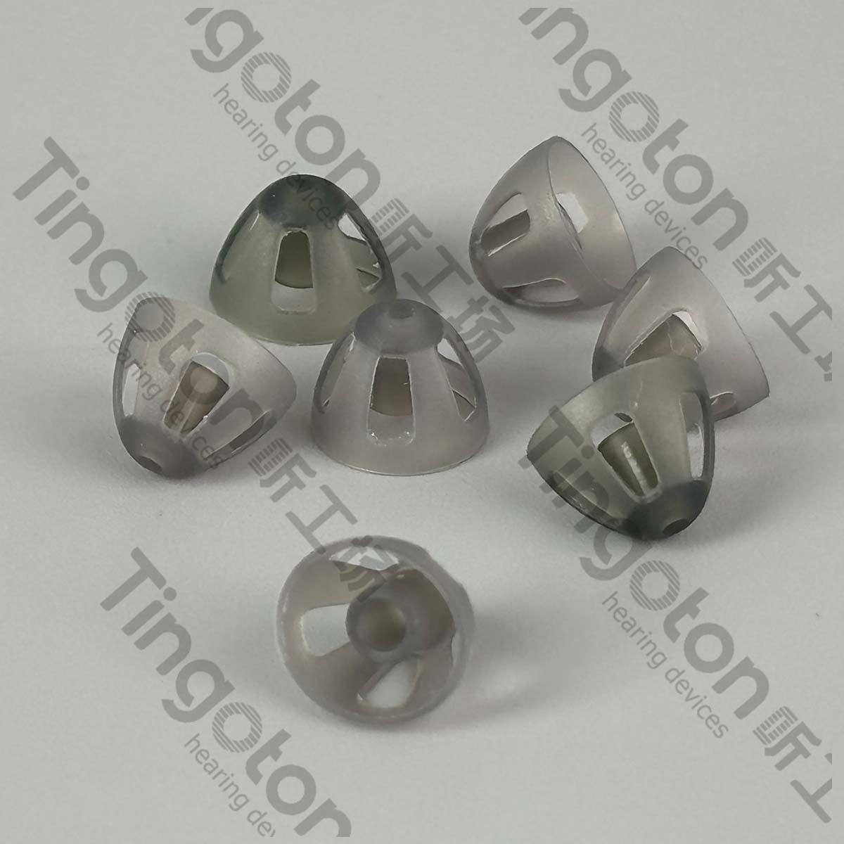 Hearing Aid Accessories Earplugs Medical Grade Silicone RIC Hearing Aid Receiver Ear Mold Half-Open Type Noise Reduction Sound product detail