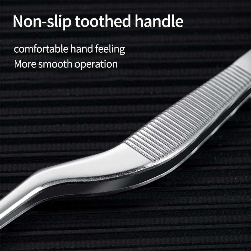 Ear Impression Taking Tool Bending Bayonet Shape Earwax Remover Stainless Steel Tweezers for Earphones Made in China product detail