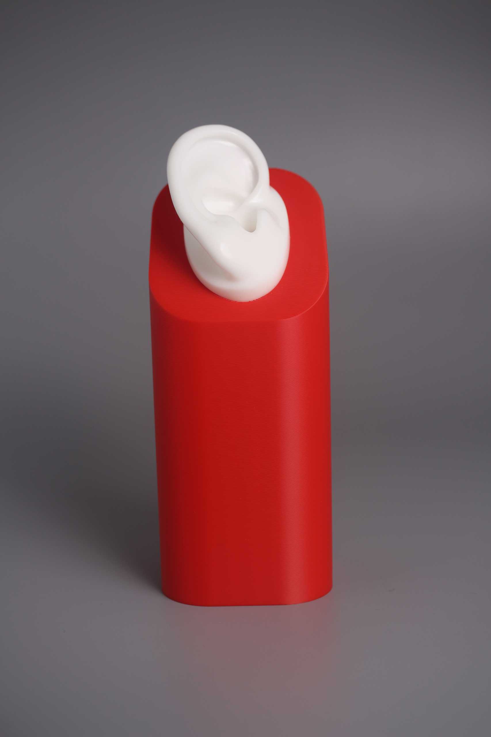 High Quality Eco-Friendly Silicone Hearing Aid Display Stand Custom Logo for Hearing Aids IEM Jewelry Exhibition Demonstration product detail