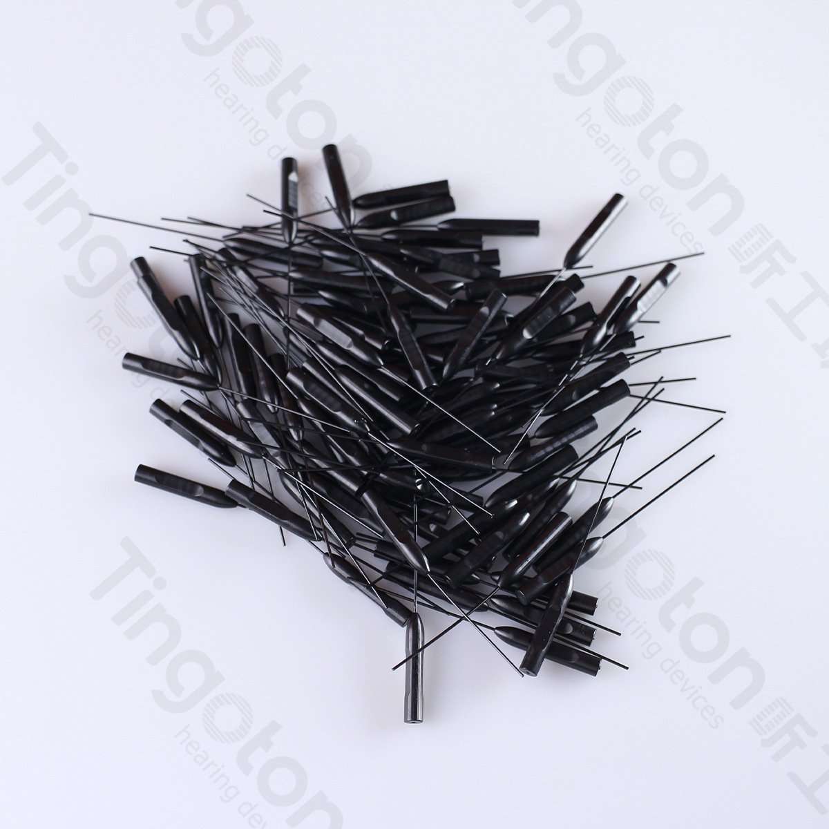 Eco-Friendly Hearing Aid Brush with Magnet Nylon Vent Cleaner Battery Removal for CIC and Open Fit Hearing Aids product detail