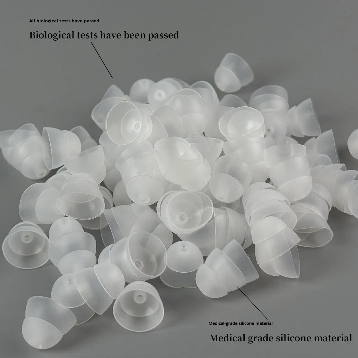Phonak Hearing Aid Double Layer Single Hole Semi-Open Earplug Receiver Ear Mold Medical Grade Silicone Noise Reduction Sound product detail
