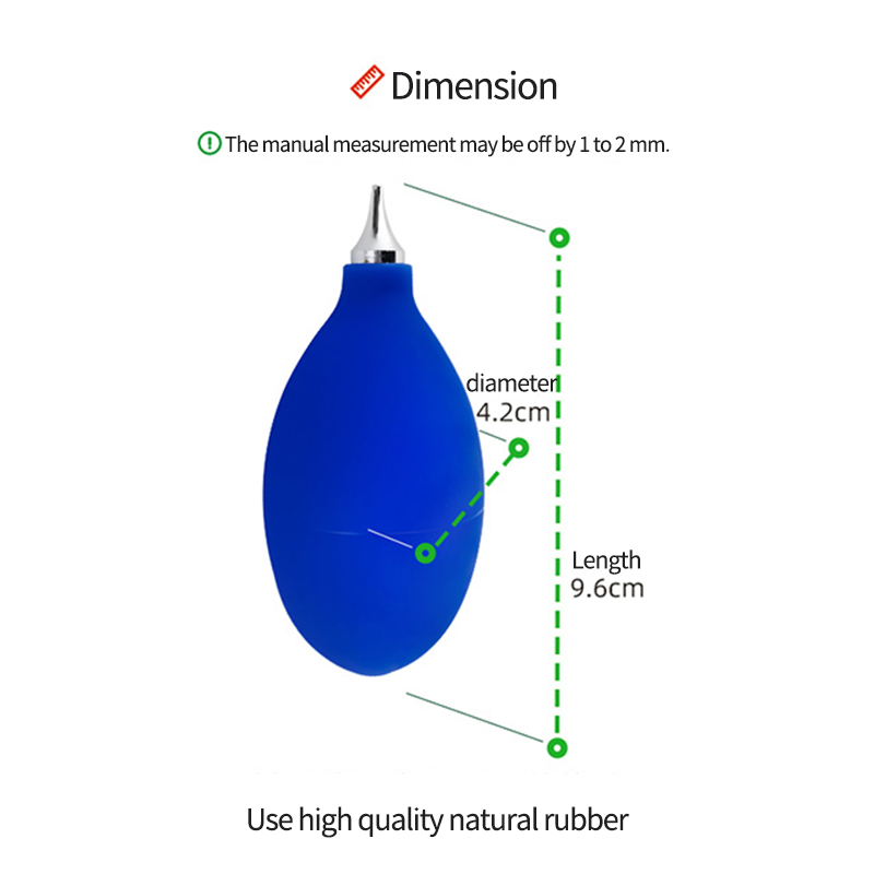 Super Strong Mini Square PVC Air Dust Blower Pump for Cleaning Camera Lenses Mobile Phone Screens Tablets Circuit Repair Tool product detail