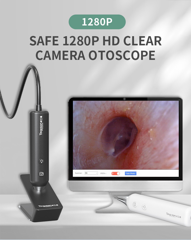 TINGOTON New Product Digital LED Light Ent Endoscope Otoscope Microscope with Camera product detail