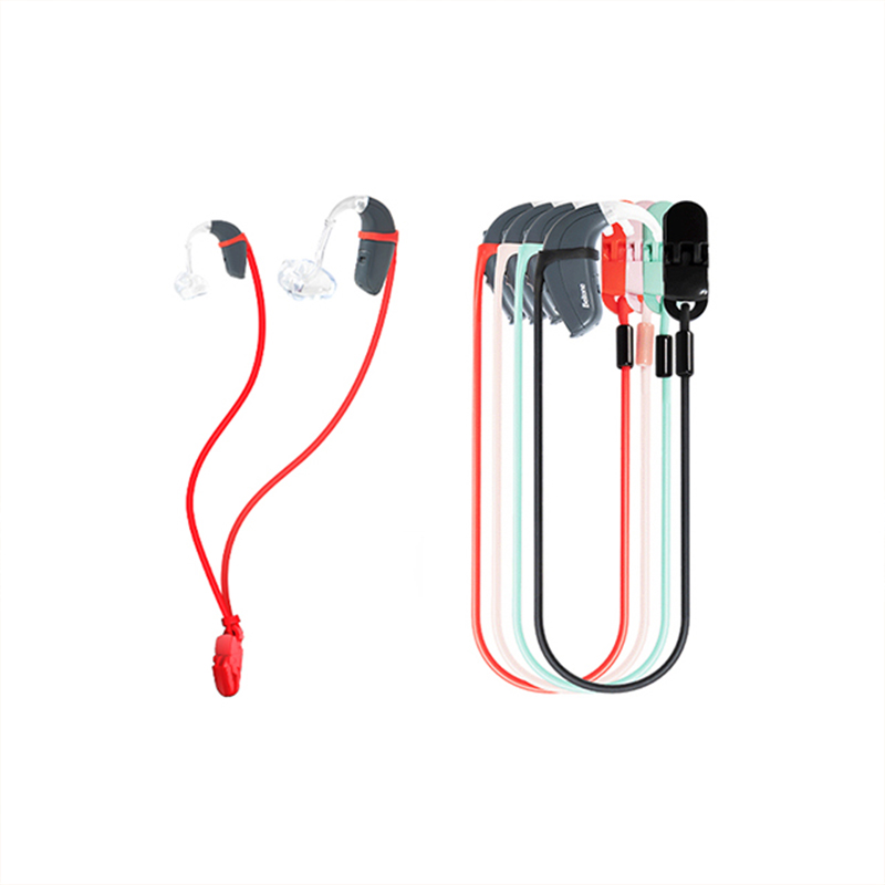 Tingoton BTE Hearing Aid Accessories Eco-Friendly 28cm Silicone Strap Protector Anti-Lost Clips 5.9g product detail