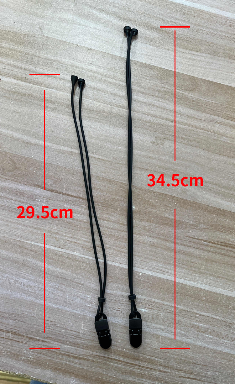 Tingoton Customer Color Hearing Aid Clip-34.5cm Silicone Rope Prevents Loss Breathable Design for Hearing Aids product detail