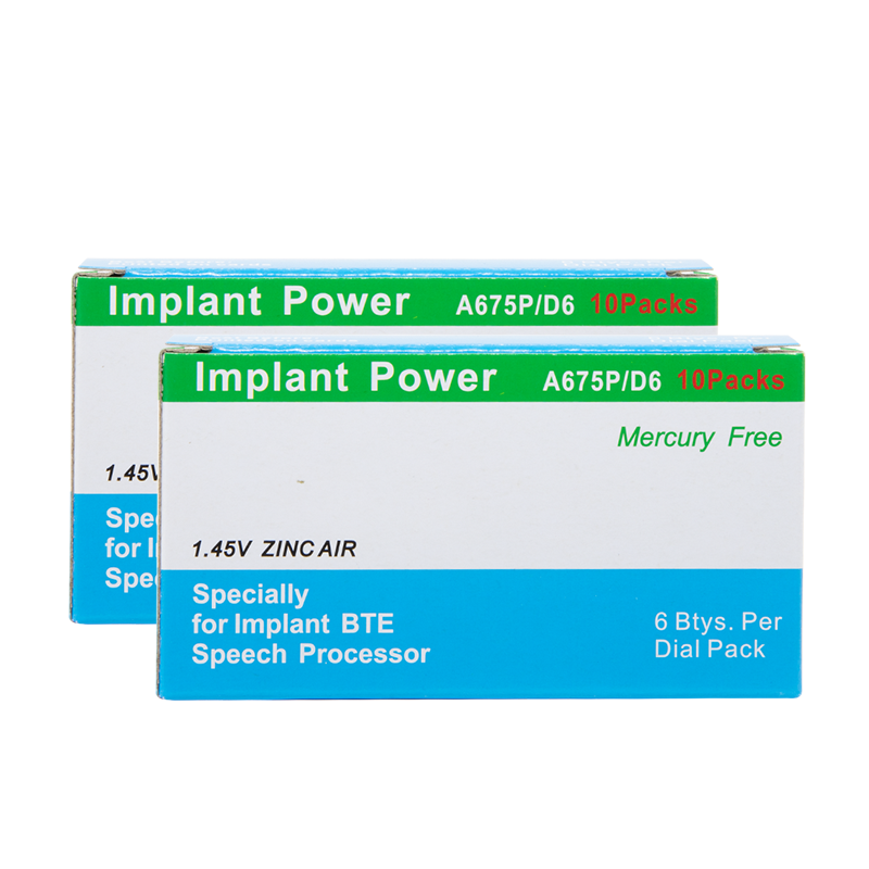 High-Performance ZeniPower A675P Button Battery Cochlear Implant Compatible Ear & Hearing Product Other Batteries product detail