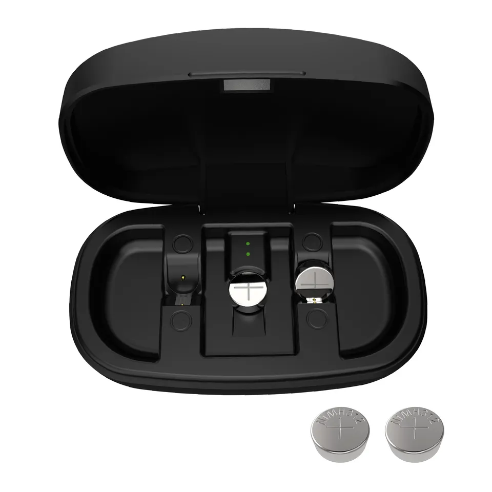 Portable Hearing Aid Battery Charger Ni-MH Rechargeable Button Coin Batteries (15mAh) CE ROHS FCC Certified 5V/1A for Hearing product detail