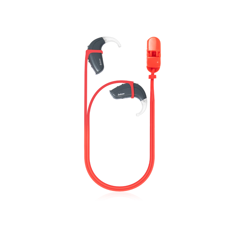 Tingoton Customer Color Hearing Aid Clip-34.5cm Silicone Rope Prevents Loss Breathable Design for Hearing Aids product detail