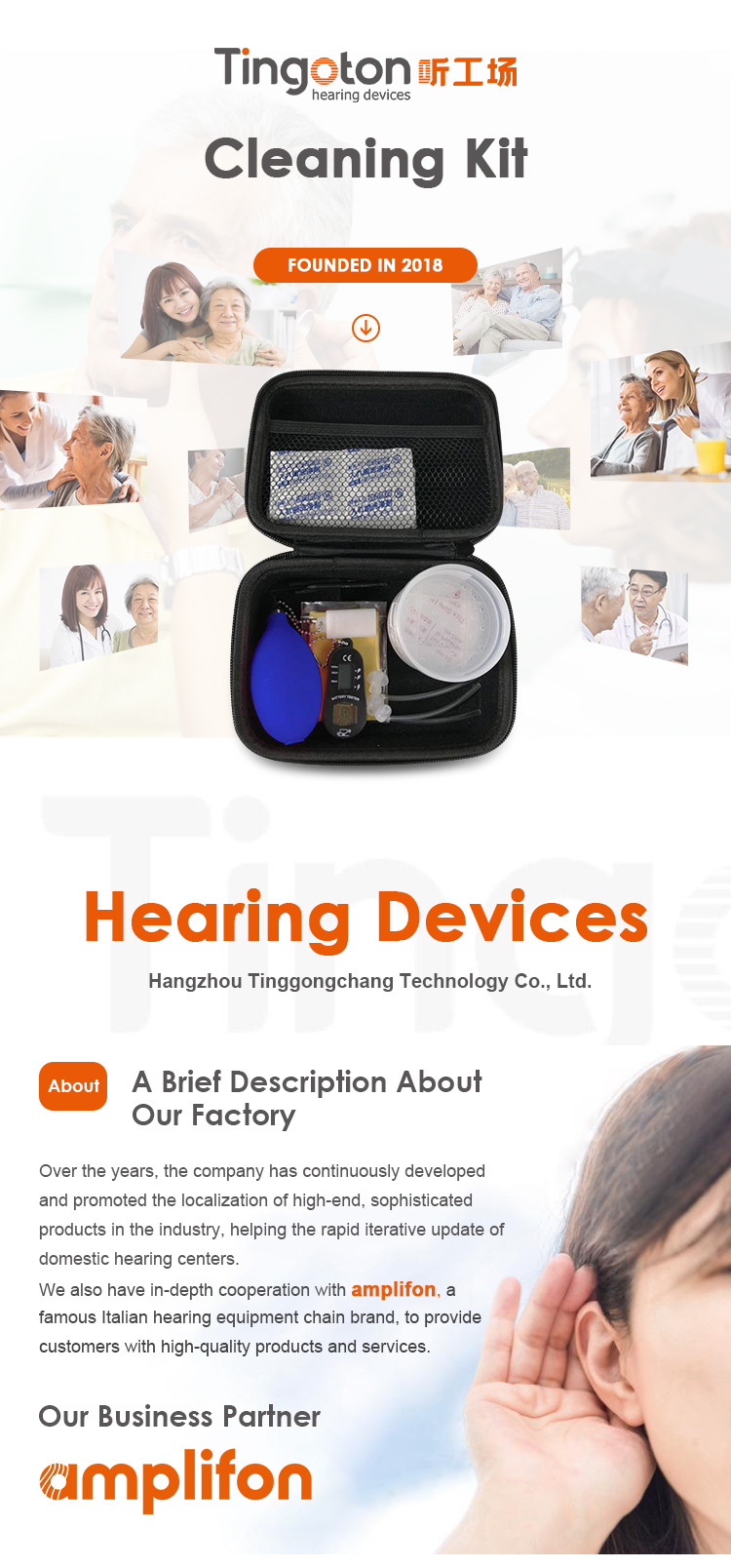 OEM/ODM Hearing Aid Earwax Cleaning Removal Kit with Accessories Kit for Cleaning and Removing Earwax Hearing Aid Products product detail