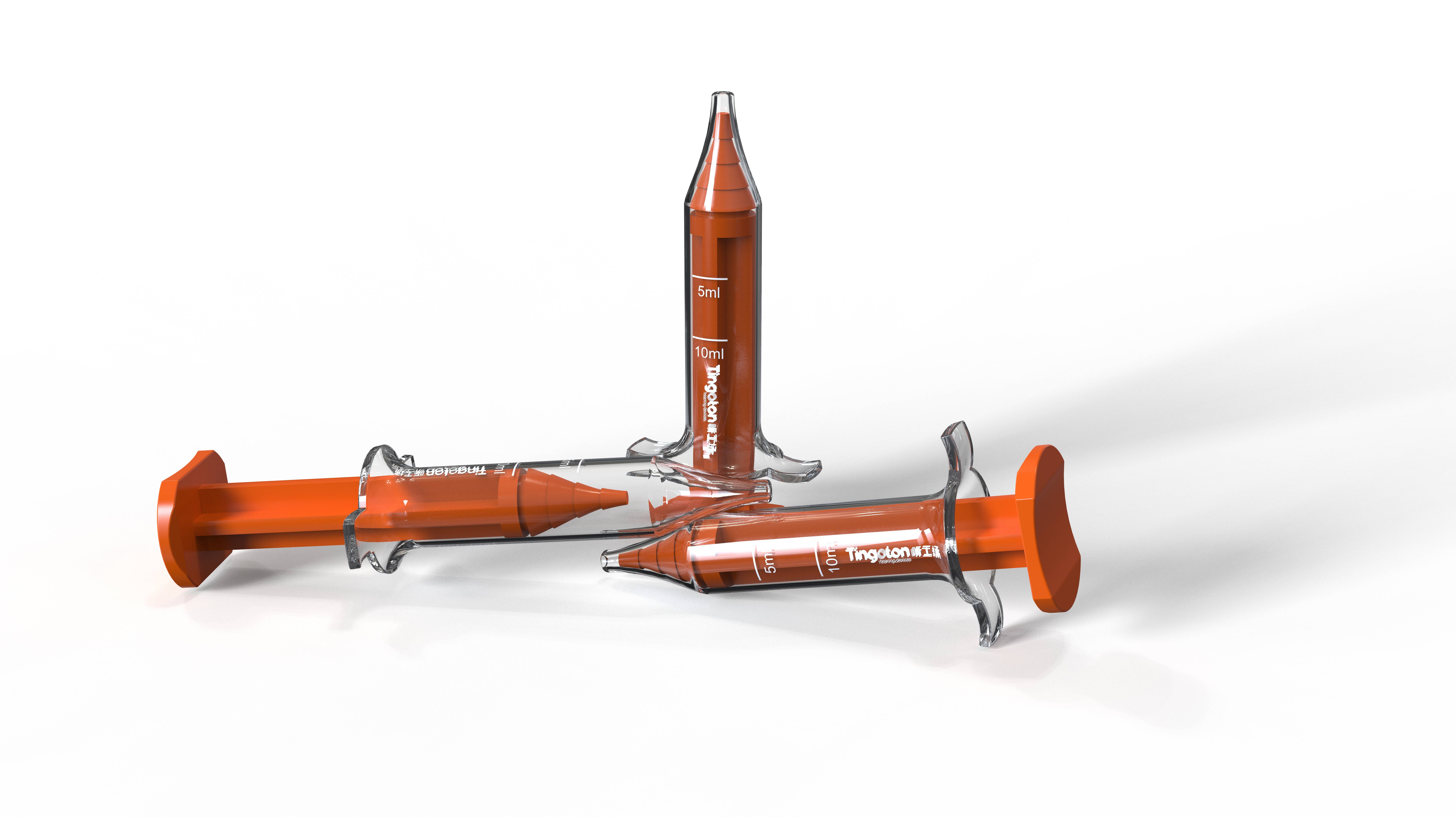 High Quality Eco-friendly PC Ear Mold Impression Syringe for Hearing Aid product detail