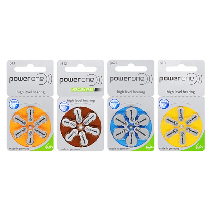 High-quality Power One Zinc Air Hearing Aid Batteries (P10 13 312 675) 1.45V 60 Cells/Box product detail