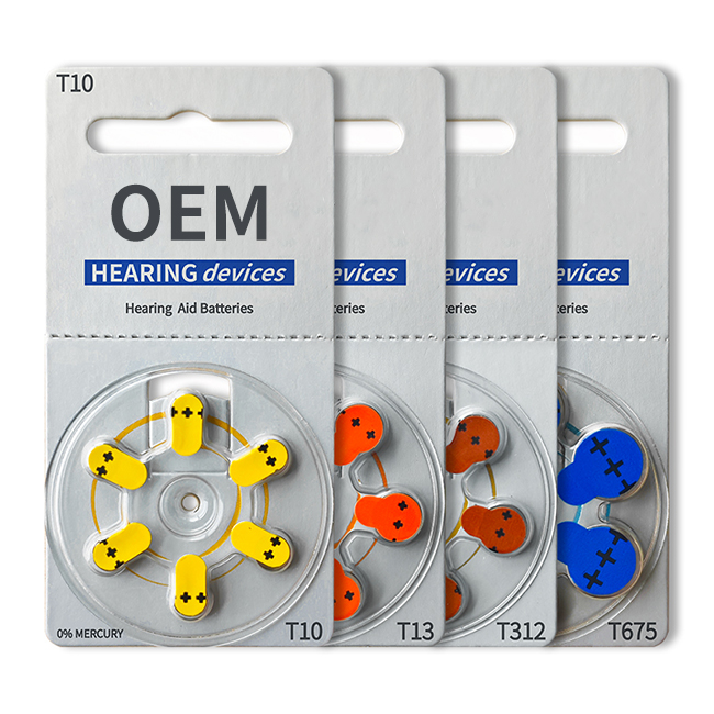OEM/ODM Medical Ear & Hearing Products Zinc Air Battery (A13 312 10 13) for Hearing Aid Customizable product detail