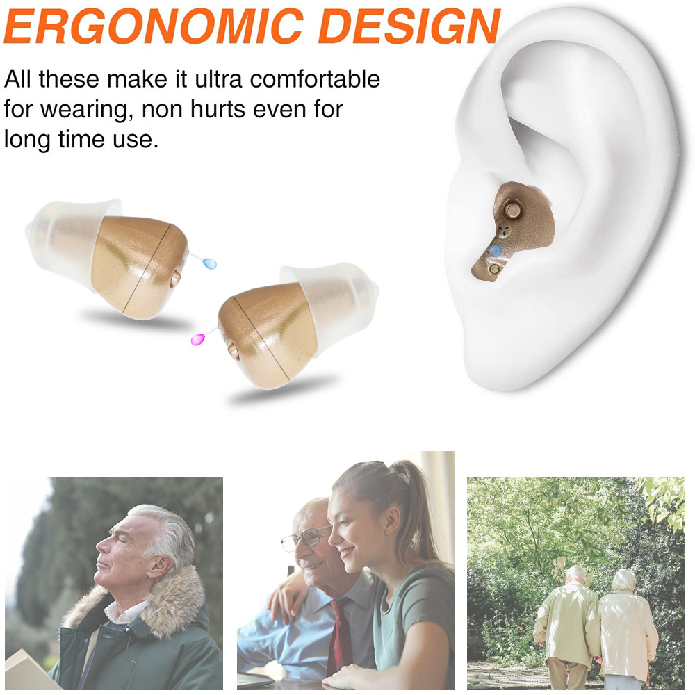 Best Pro Rechargeable for  Digital Amplifier Hearing Aid with Noise Canceling Feature product detail