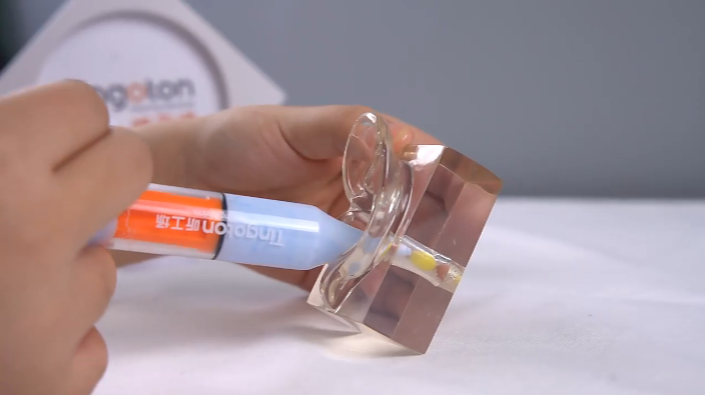 High Quality Eco-friendly PC Ear Mold Impression Syringe for Hearing Aid product detail