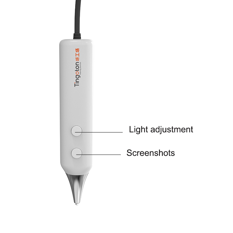 Tingoton Smart Video Digital Otoscope 1280x720 Resolution MJPG Output Adjustable LED Light Source USB Powered -30~85 product detail