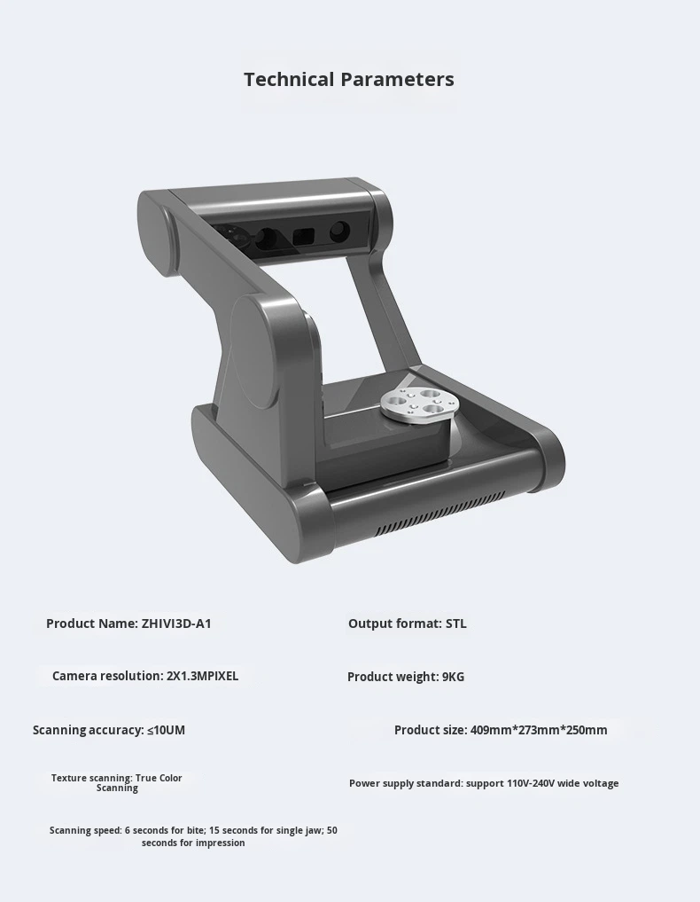 3D Scanner Model High-Precision True Color Intelligent Scanner with 10-Year Warranty Grey China Origin Wholesale product detail