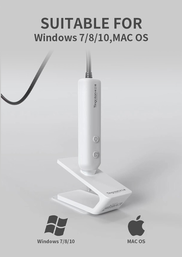 TINGOTON New Product Digital LED Light Ent Endoscope Otoscope Microscope with Camera product detail