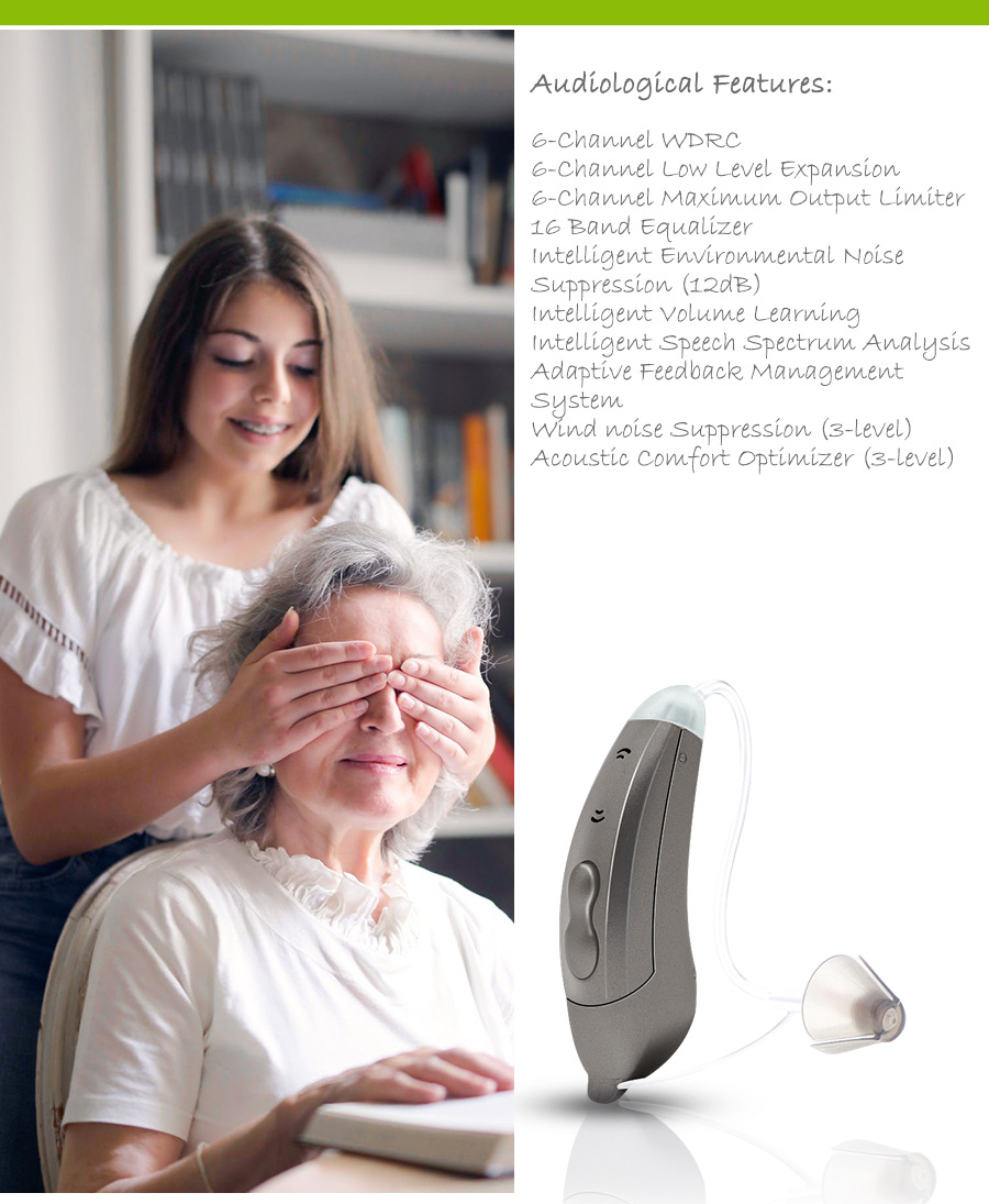 Wholesale Production Forred Medical Earbuds Autiphon Advanced Hearing Aids Mini RIC for Senior product detail